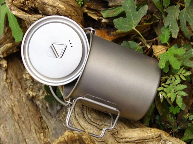 titanium hanging pot titanium folding handle titanium hanging pot titanium folding handle