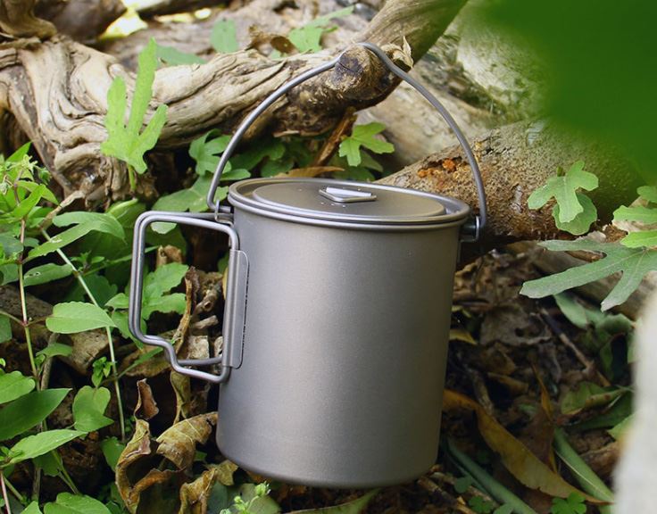 Titanium hanging mug pot Titanium hanging mug pot